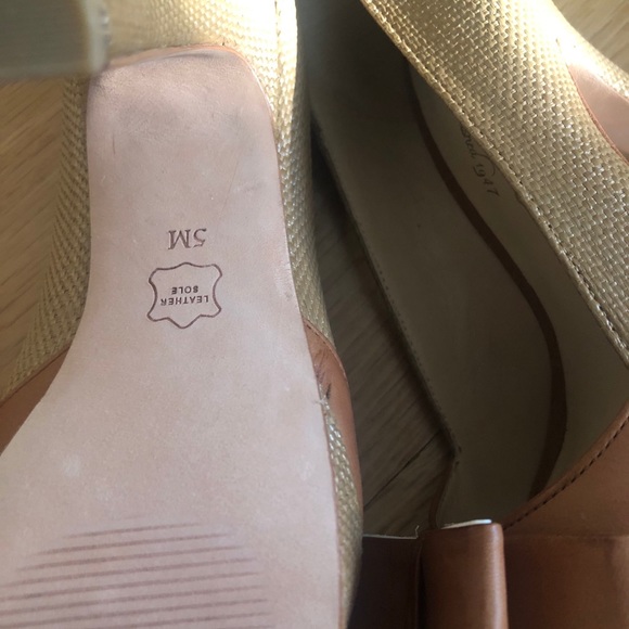 NWT Leather peep-toe high heels - Picture 5 of 11